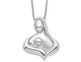 'Maternal Bond' Pendant Necklace in Sterling Silver with Chain